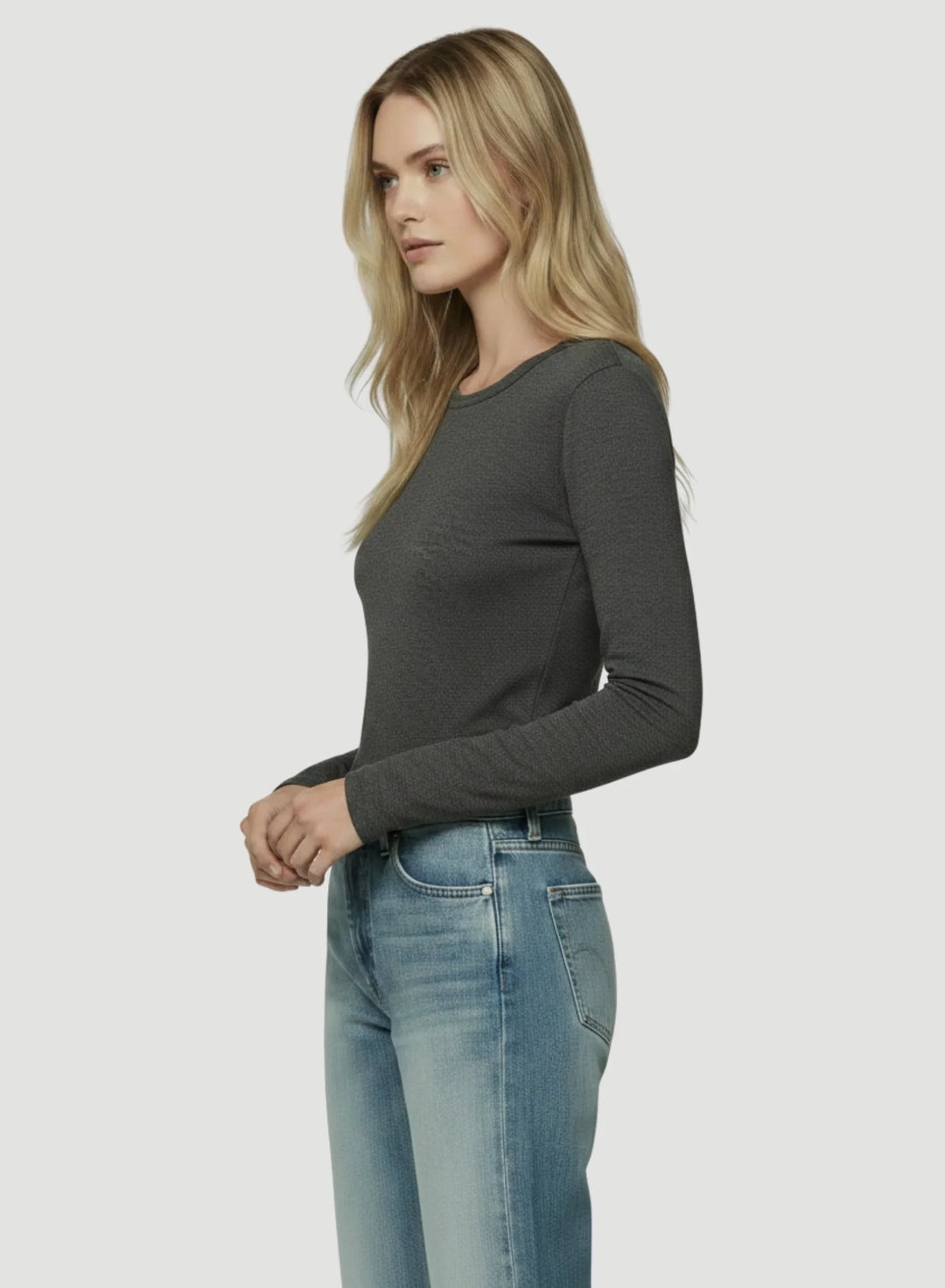 Soft Touch Long Sleeve Crewneck T-Shirt