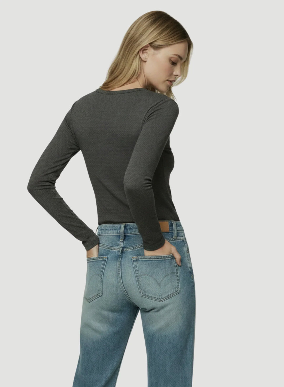 Soft Touch Long Sleeve Crewneck T-Shirt