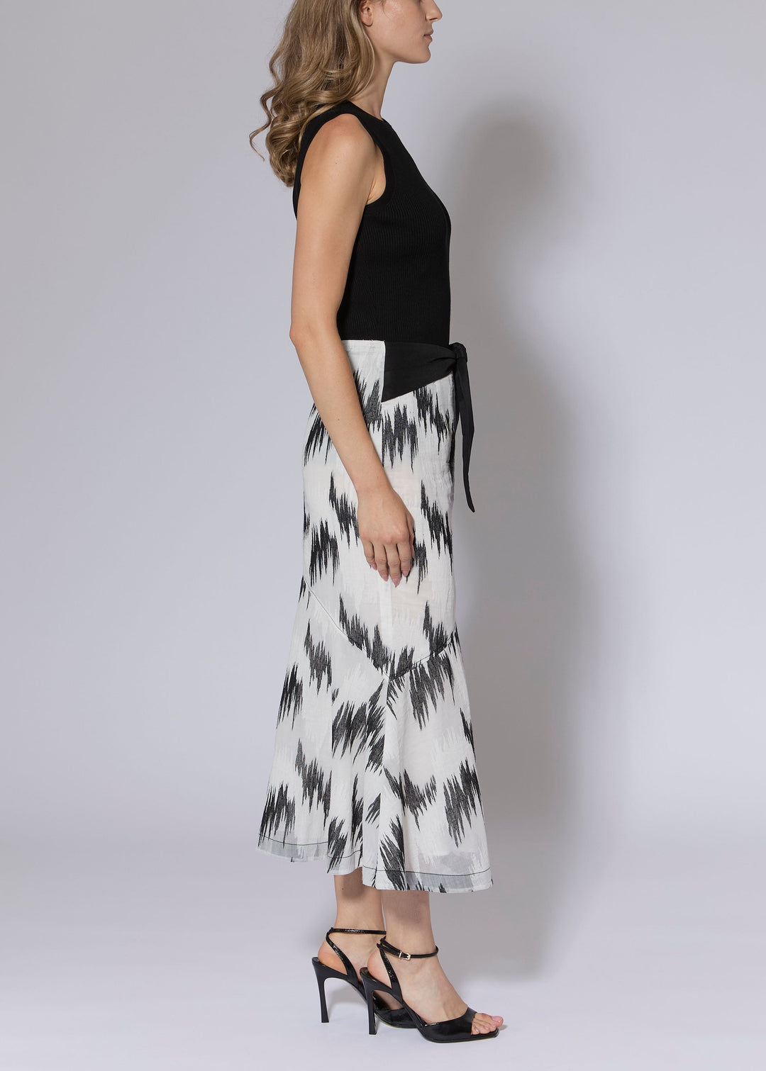 Flare Fil Coupe Skirt