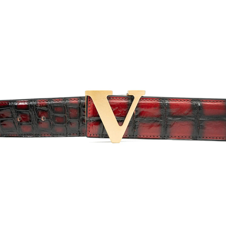 Handcrafted Alligator Leather Belts DVG163