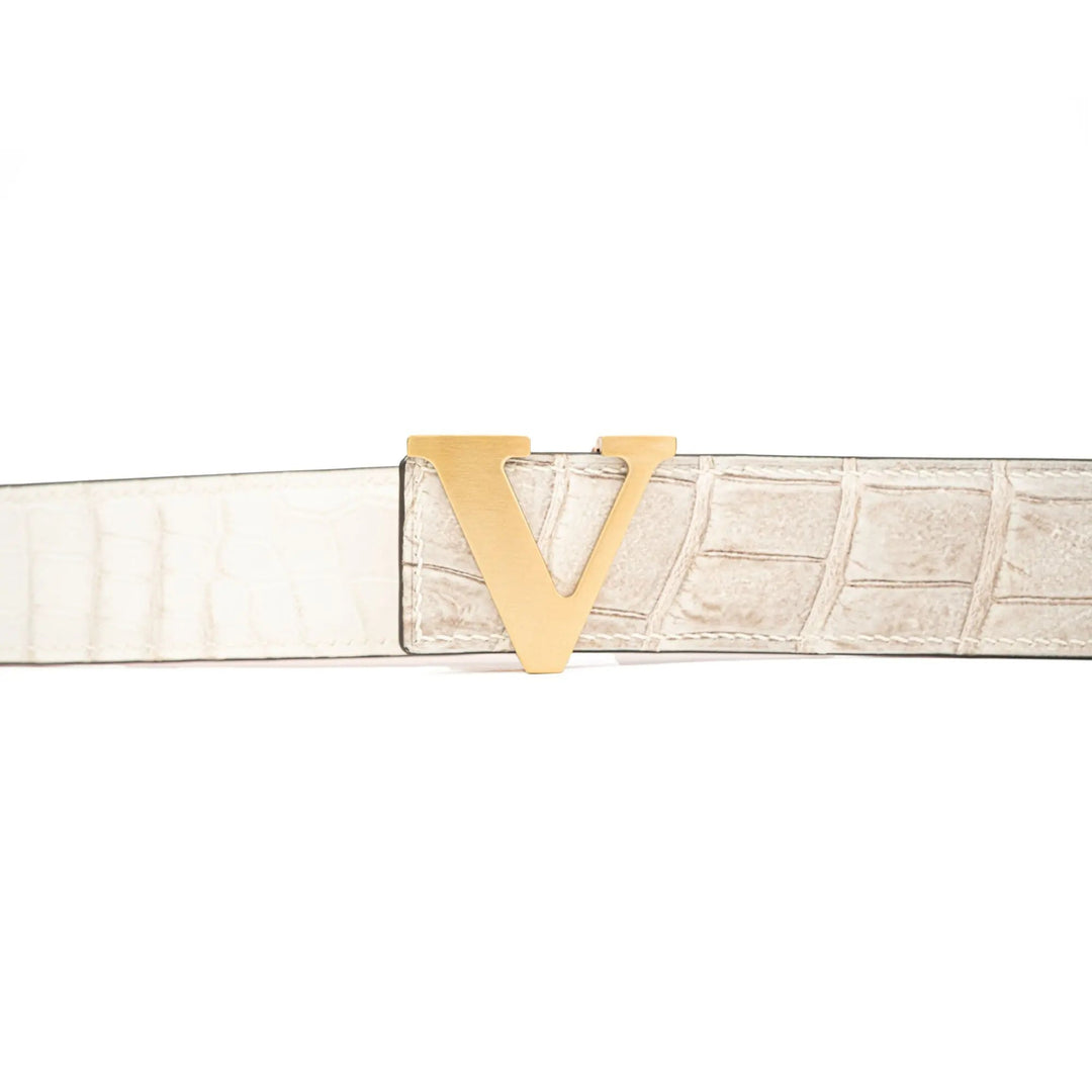 Handcrafted Alligator Leather Belts DVG169