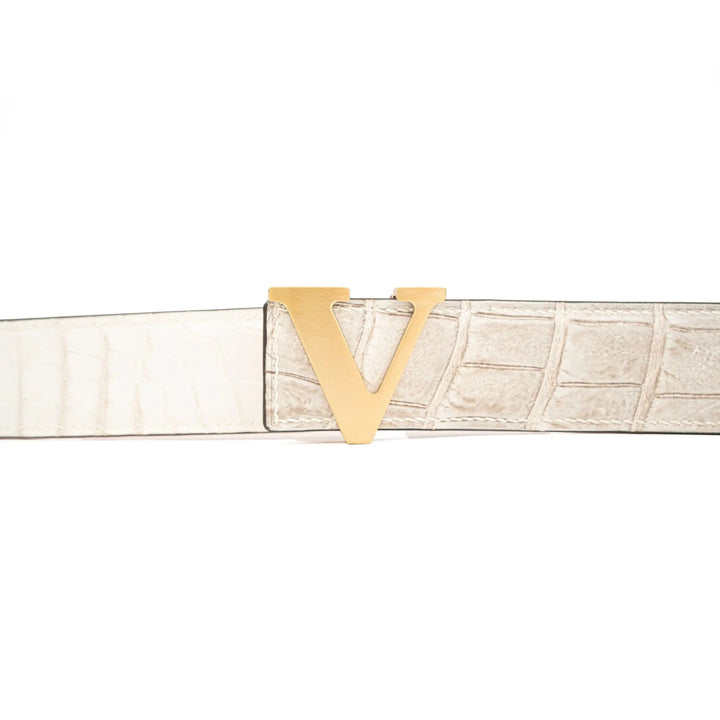 Handcrafted Alligator Leather Belts DVG169