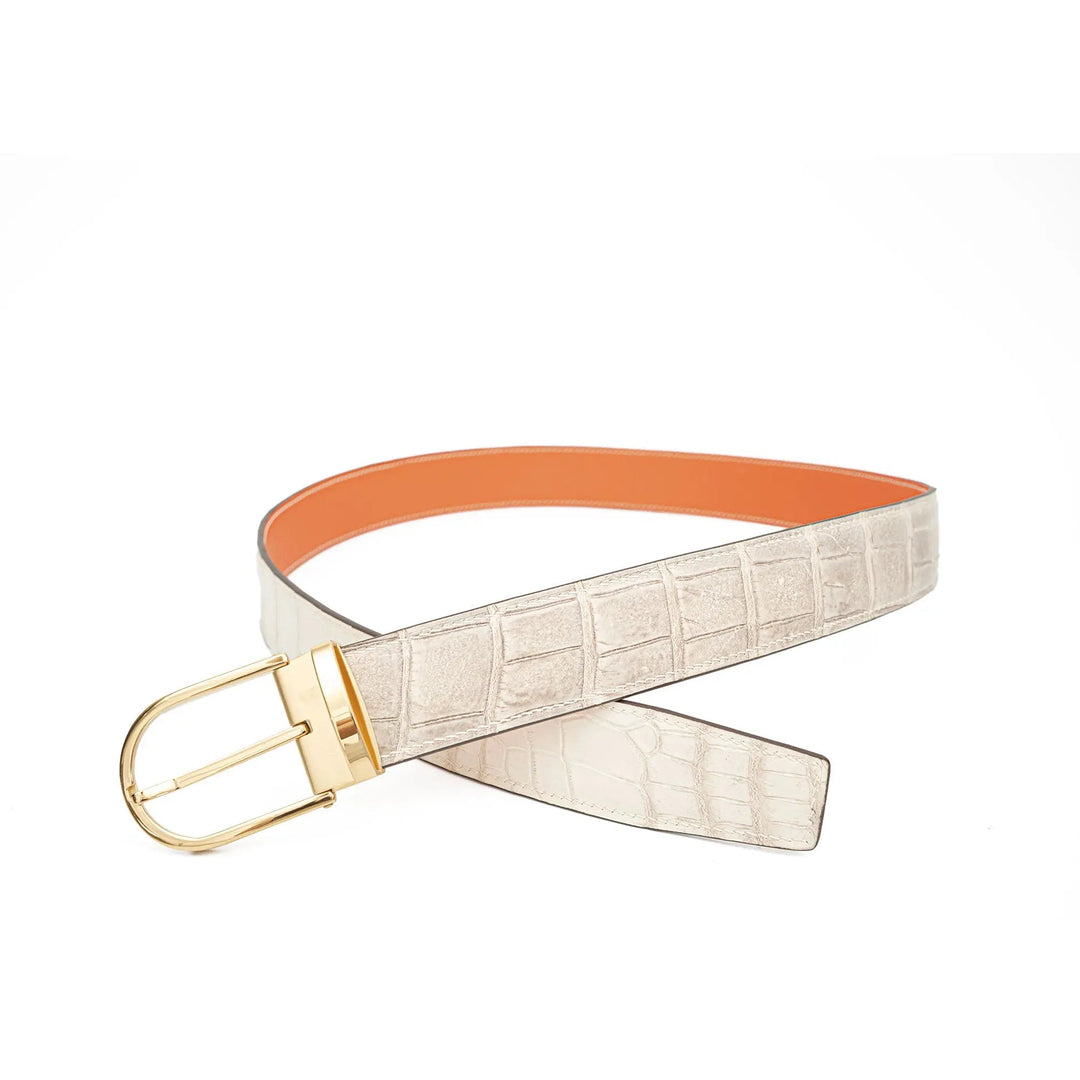 Handcrafted Alligator Leather Belts DVG318