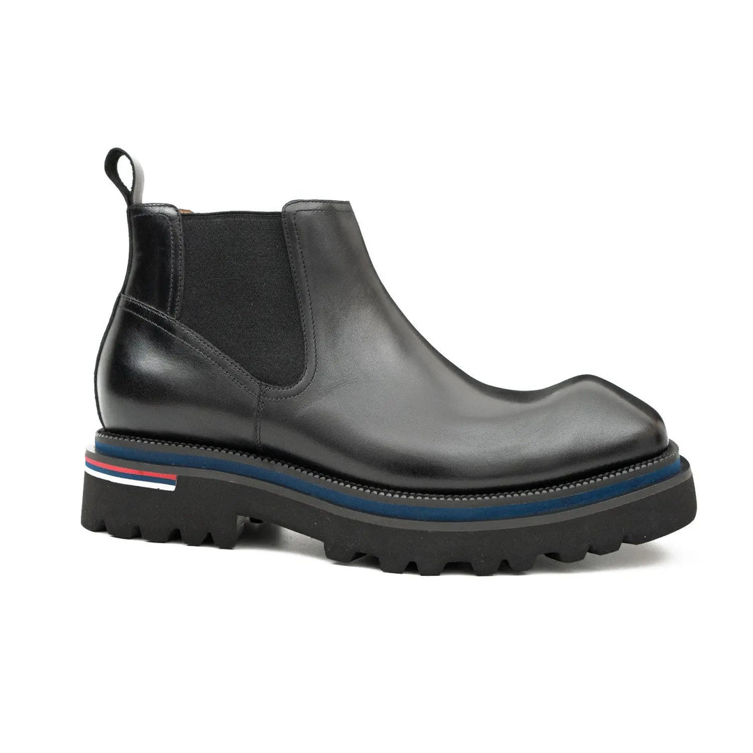 Handmade black calfskin Chelsea boots