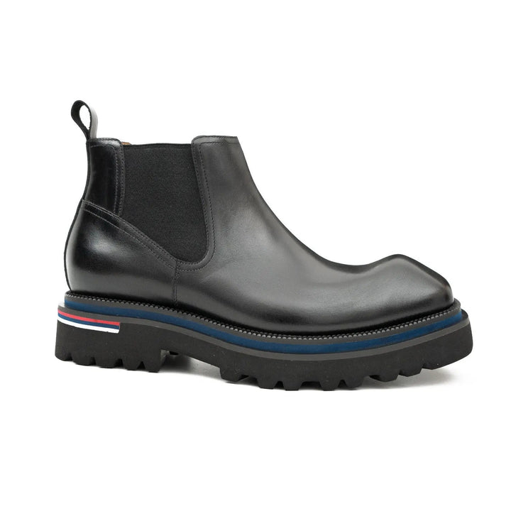 Handmade black calfskin Chelsea boots