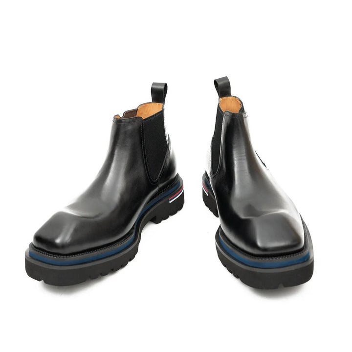 Handmade black calfskin Chelsea boots