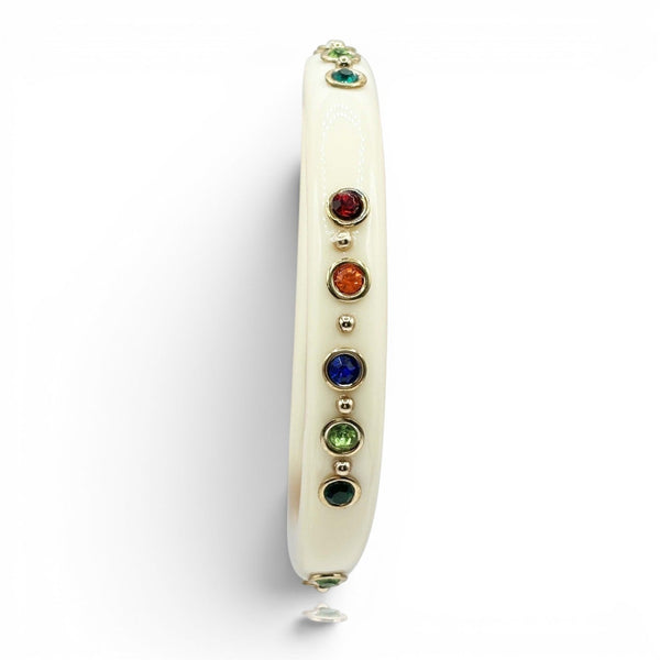 Holland Ivory Resin Studded Resin Bangle – Morneault's Stackpole