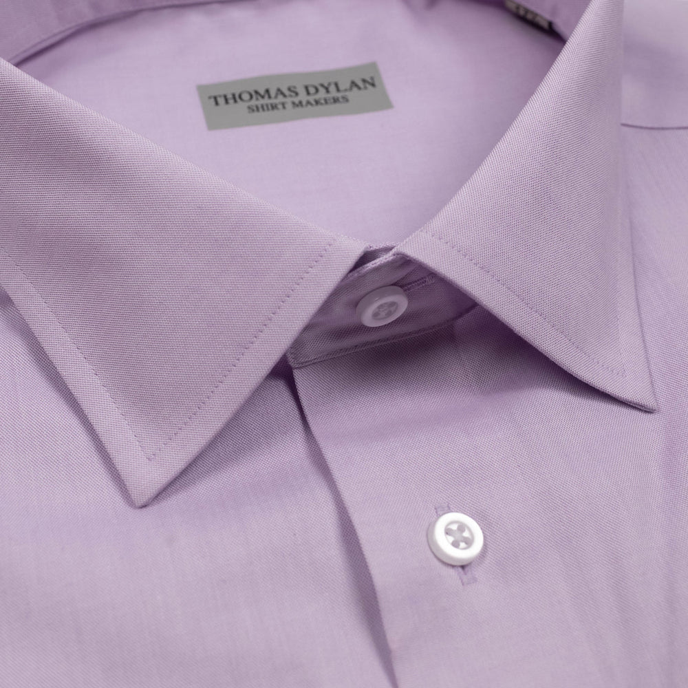 Thomas Dylan lavender spread collar non-iron dress shirt