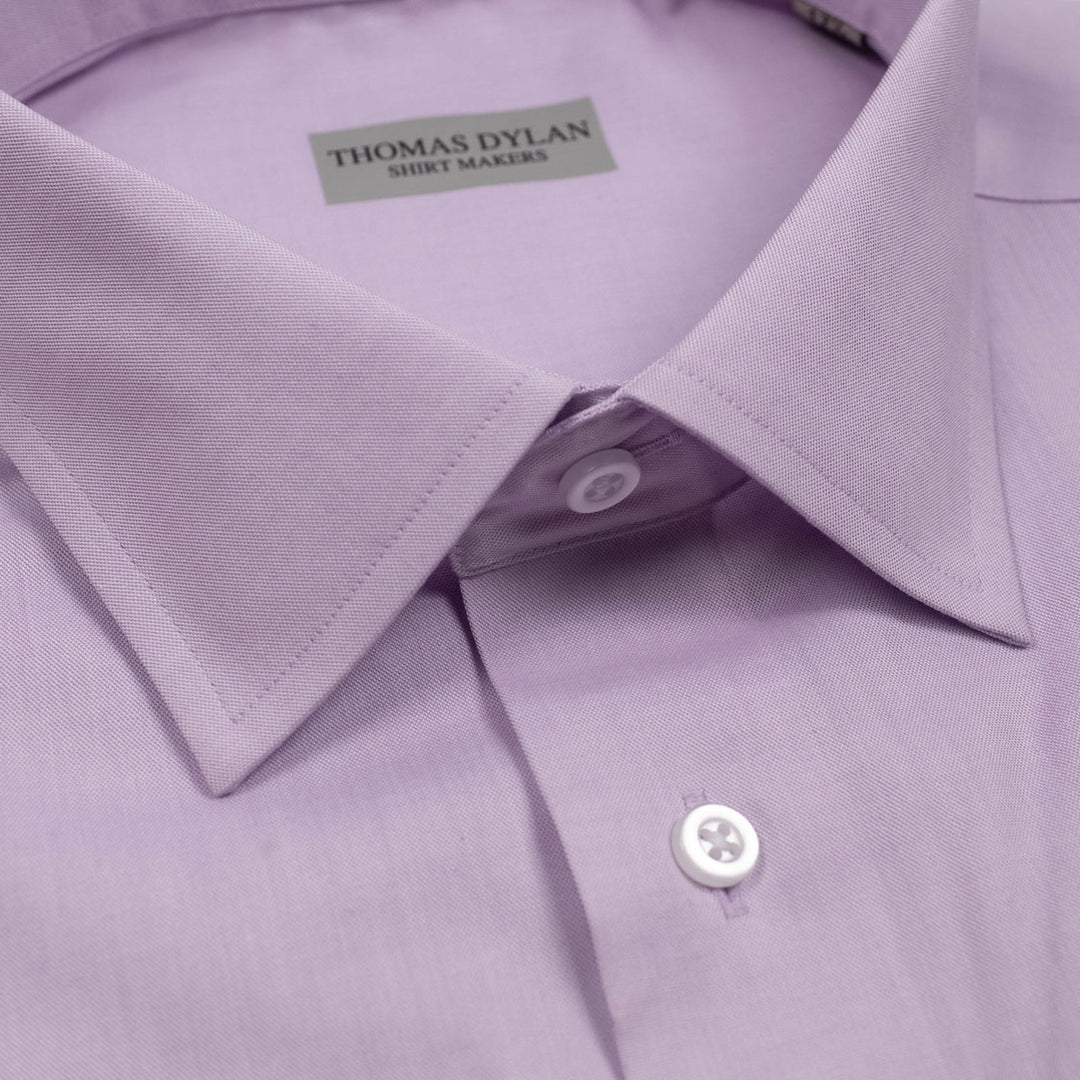 Thomas Dylan lavender spread collar non-iron dress shirt