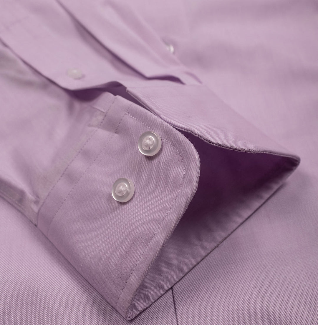 Thomas Dylan lavender dress shirt detail