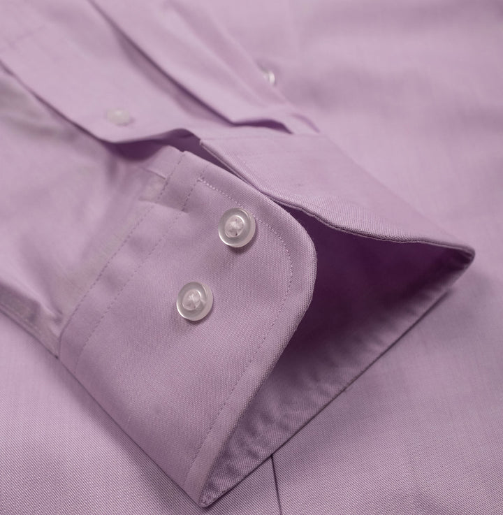 Thomas Dylan lavender dress shirt detail