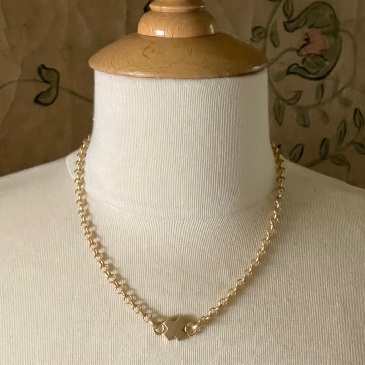 Single X Charm on Rolo Chain