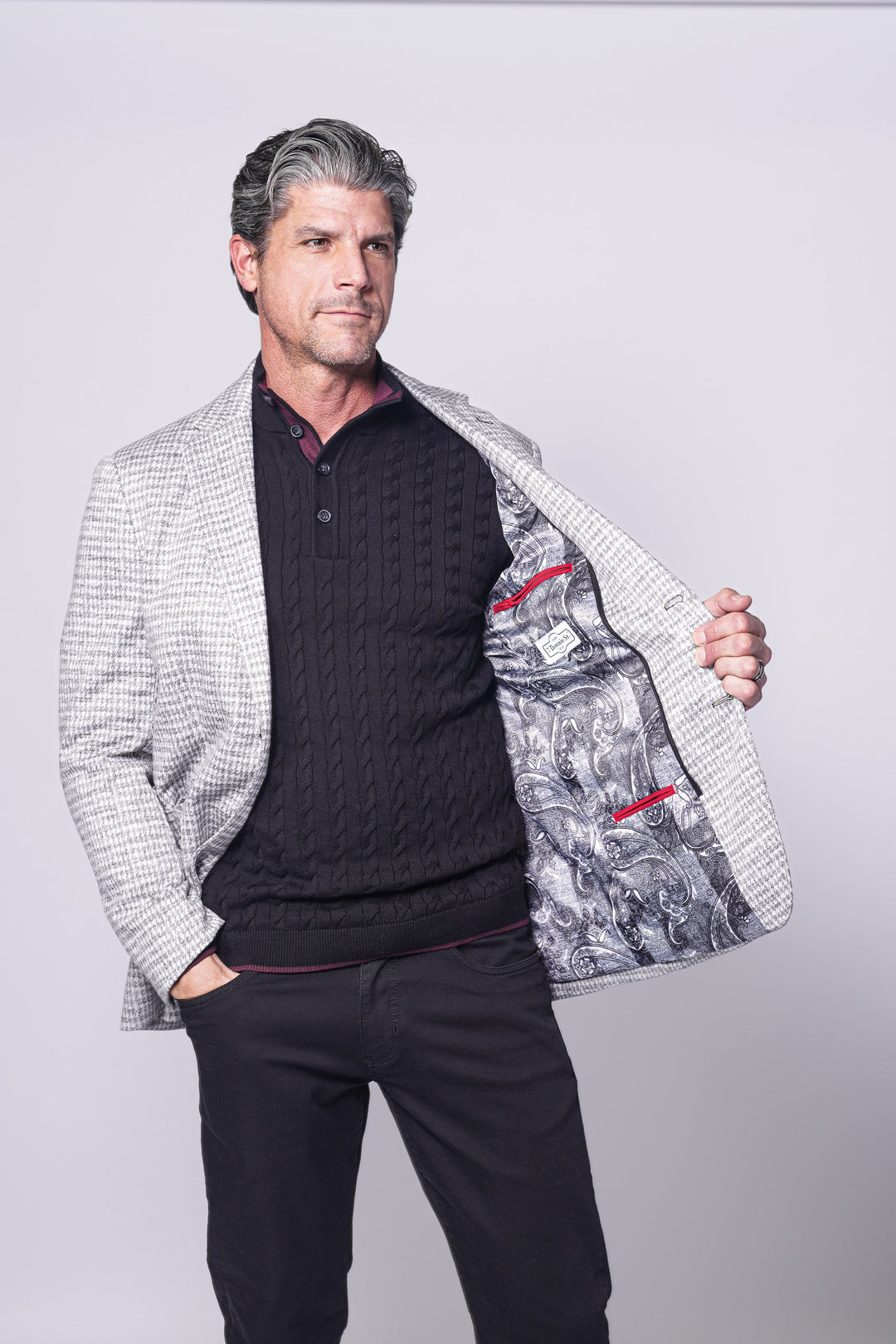 IBIZA JACKET IN GREY - 7 Downie St.®