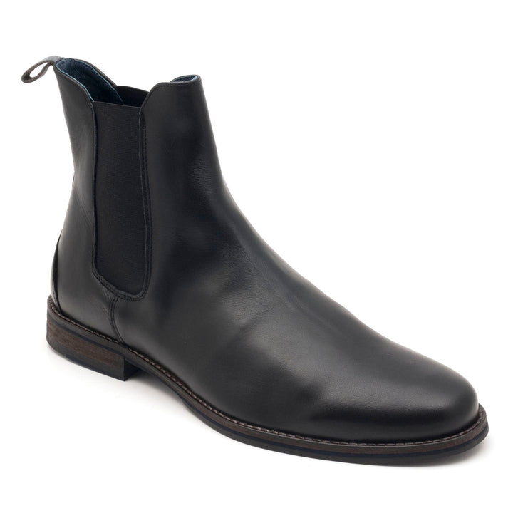 PARC Chelsea Boot in black full grain leather, front view