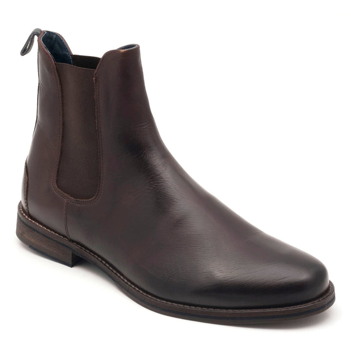 PARC Chelsea Boot in brown full grain leather, front view