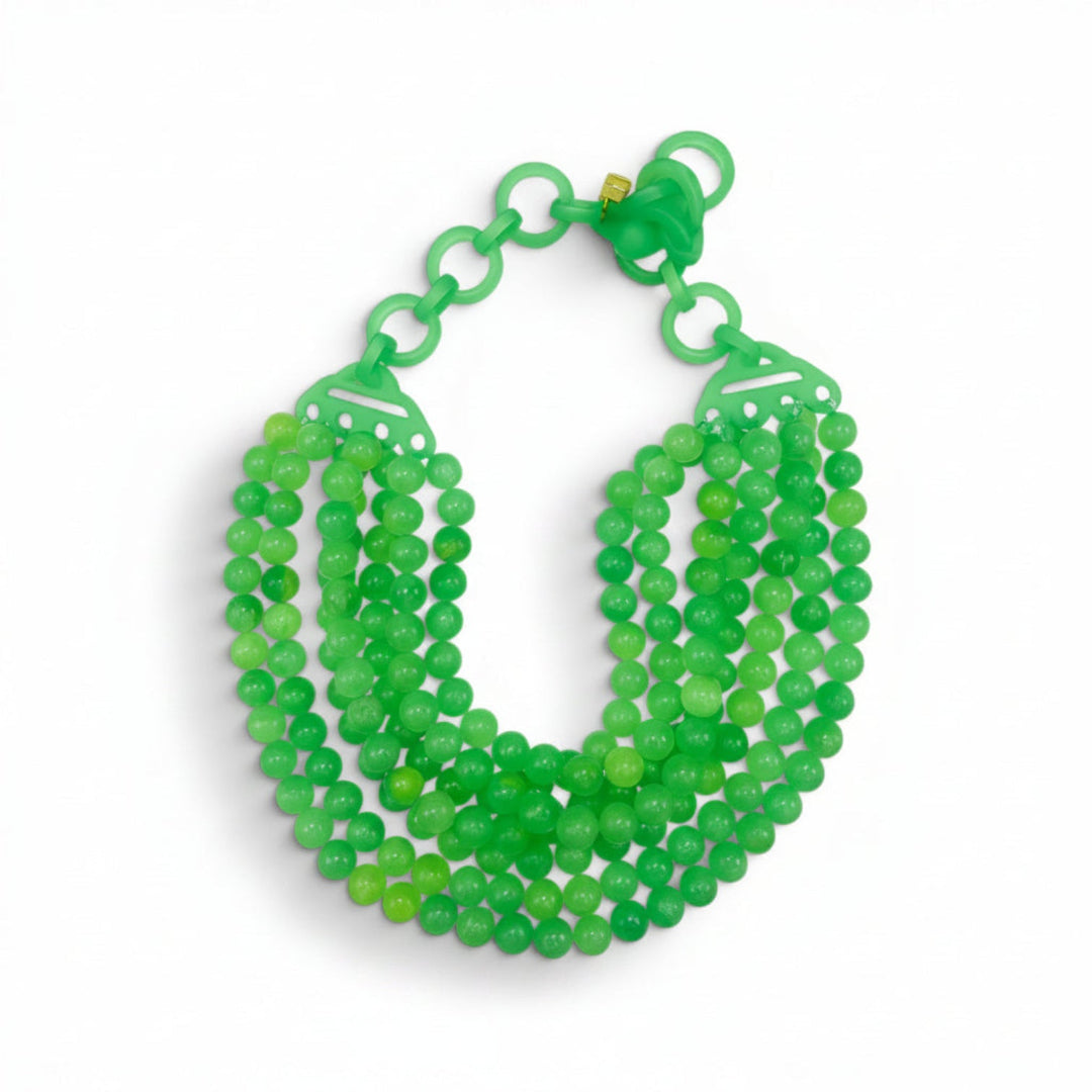Juliette Multi Strand Jade Resin Necklace