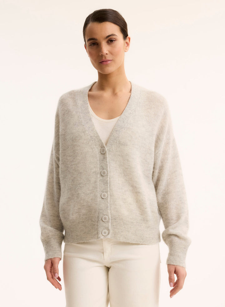 Cashmere Silk V-Neck Cardigan