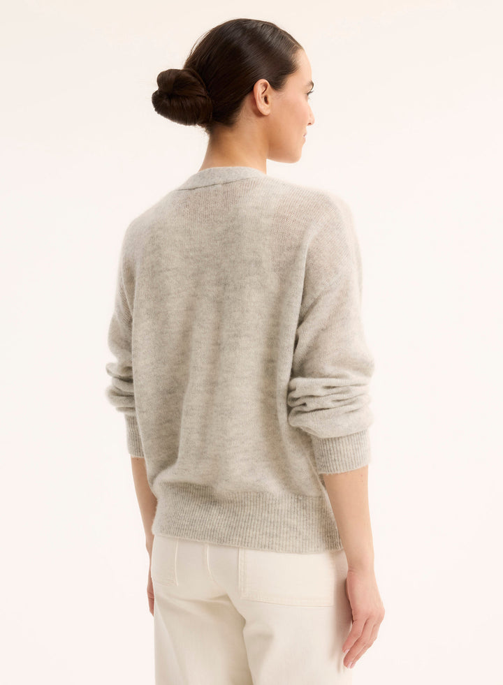 Cashmere Silk V-Neck Cardigan
