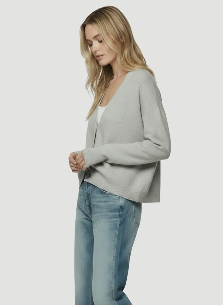 Cashmere Silk V-Neck Cardigan