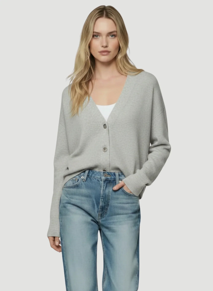 Cashmere Silk V-Neck Cardigan