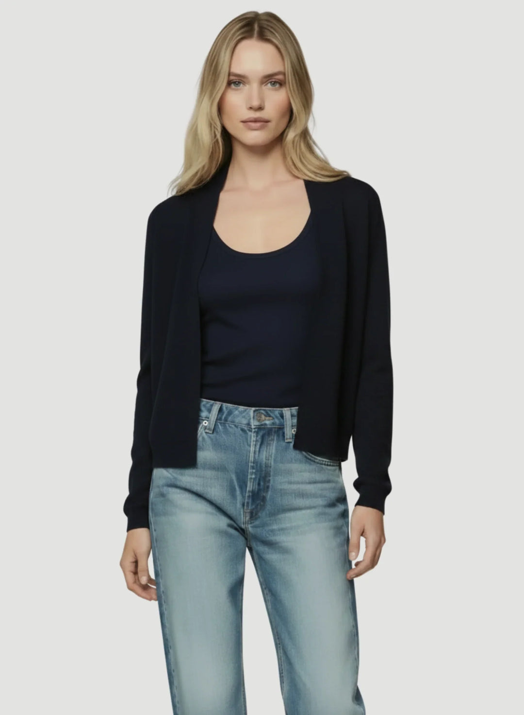 Cashmere Seamless Open Cardigan