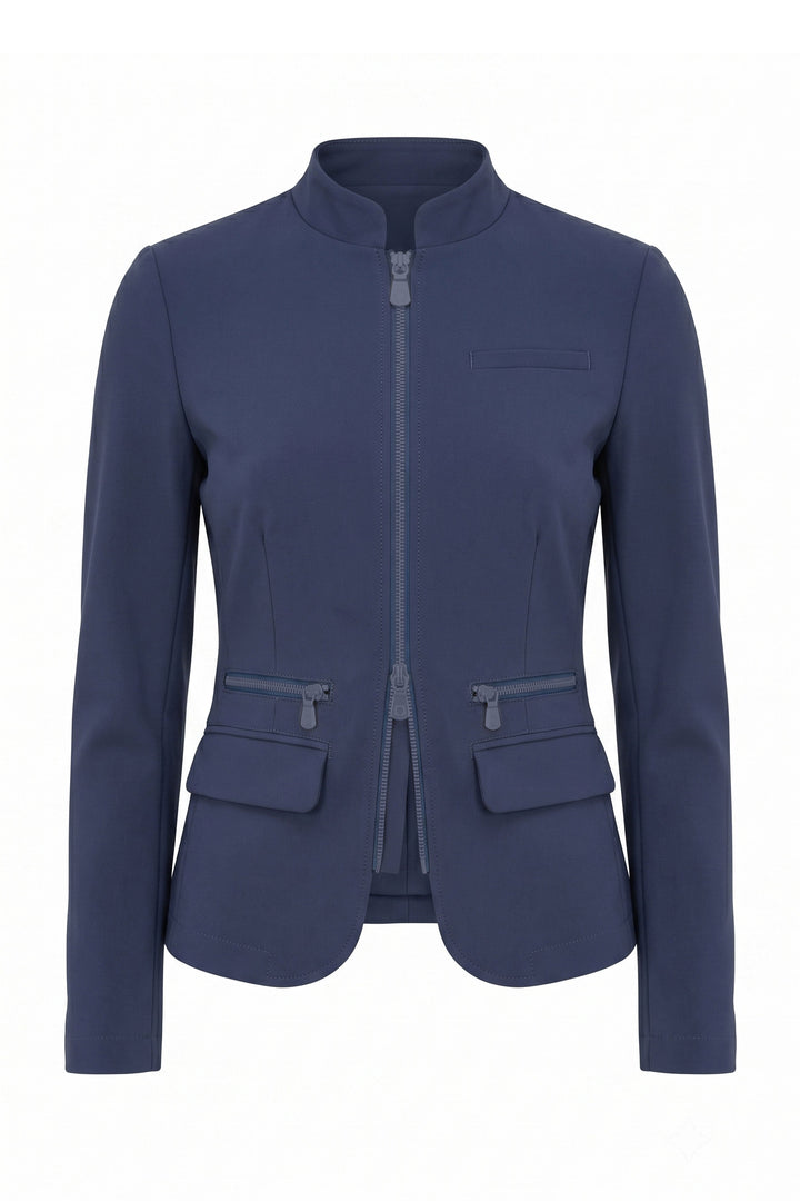 Gisela Aeroflow Zip Front Twill Blazer