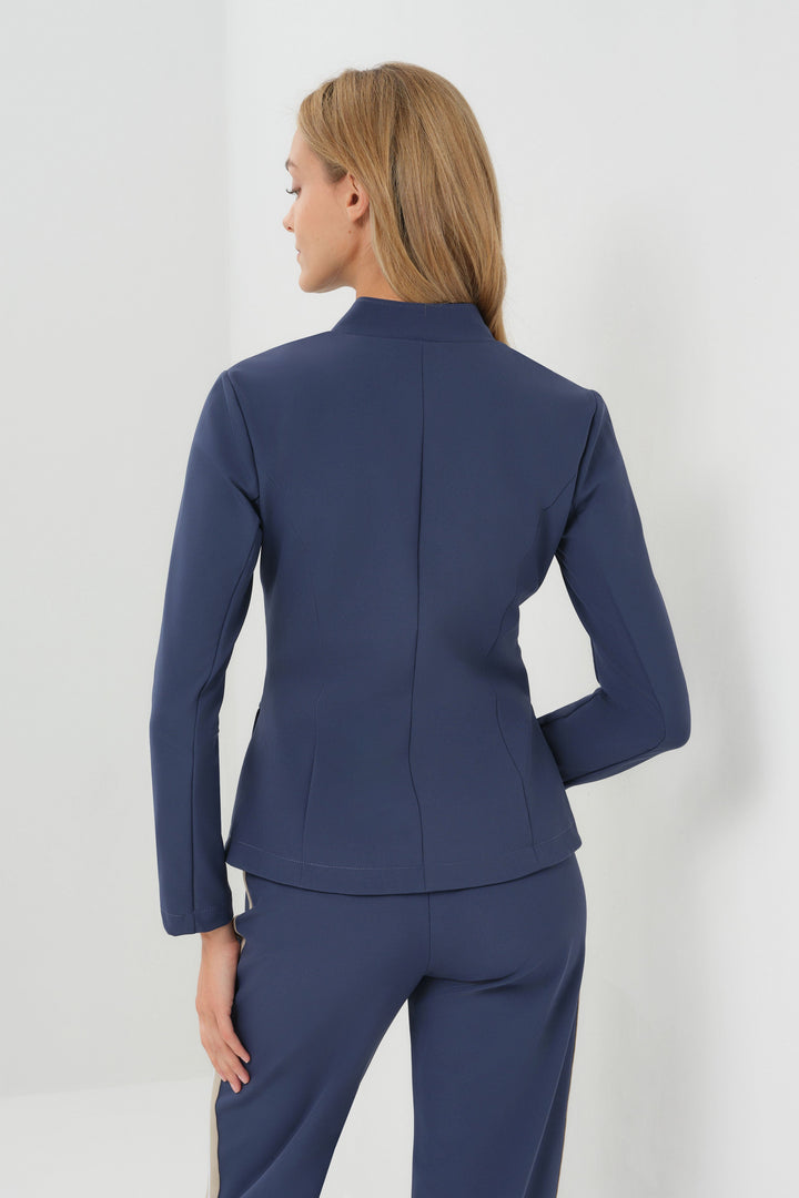 Gisela Aeroflow Zip Front Twill Blazer
