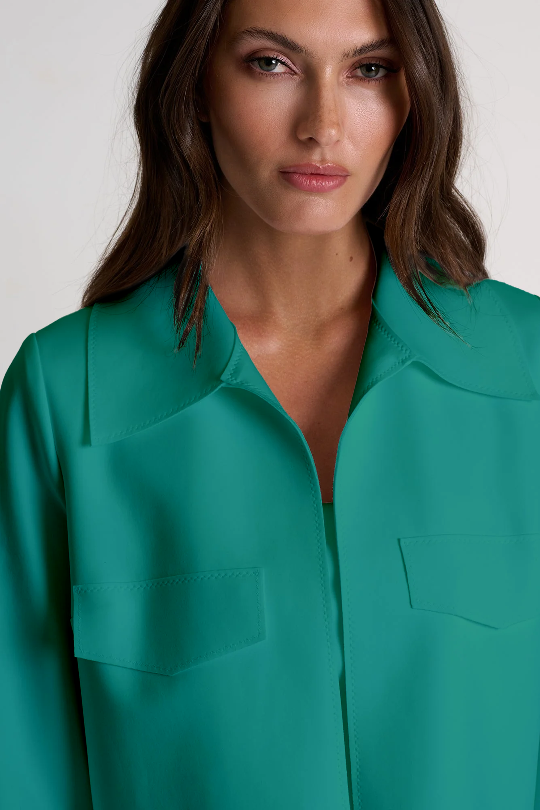 Contemporary Cropped Jacket - Mint Green