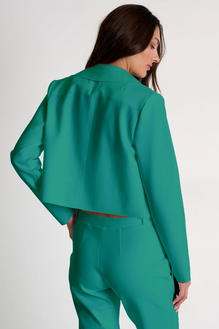 Contemporary Cropped Jacket - Mint Green