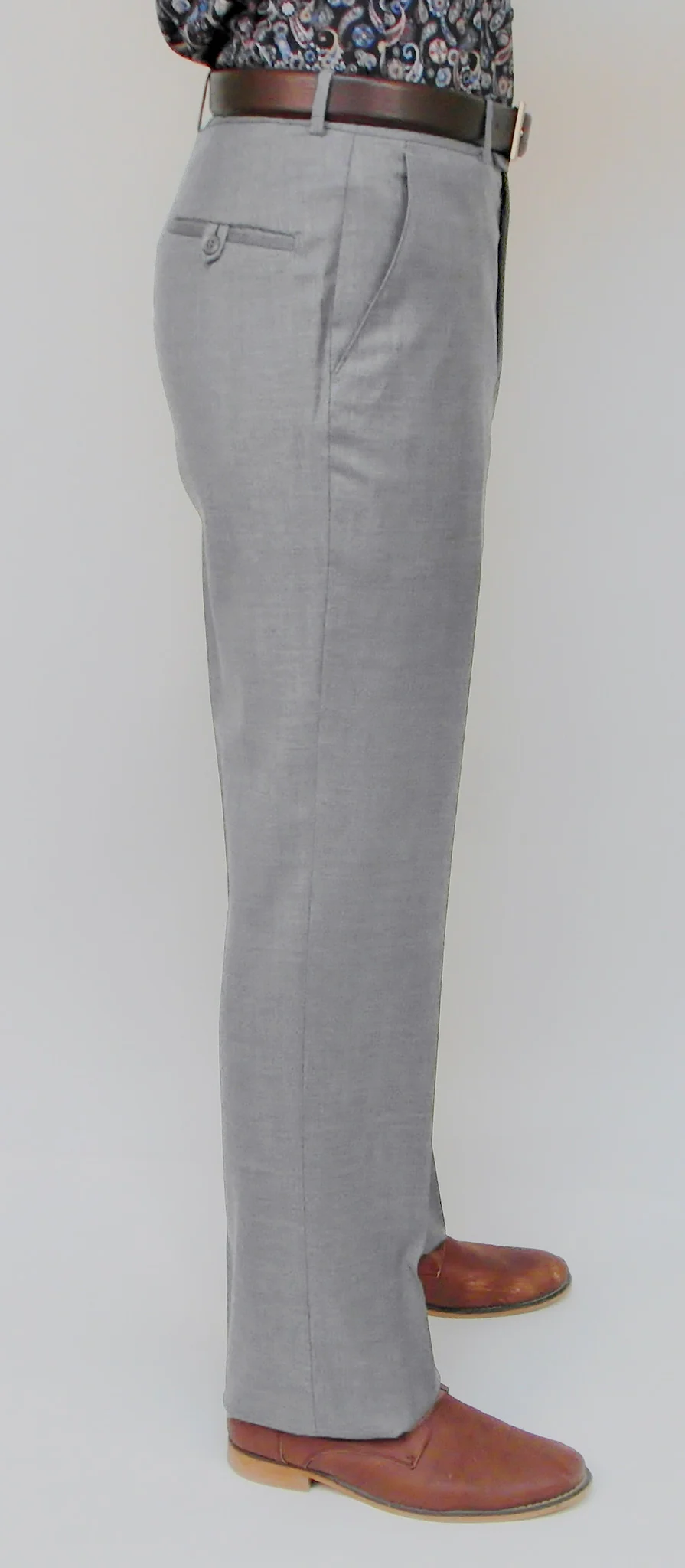 Wool Dress Pant - Classic Fit - Light Grey