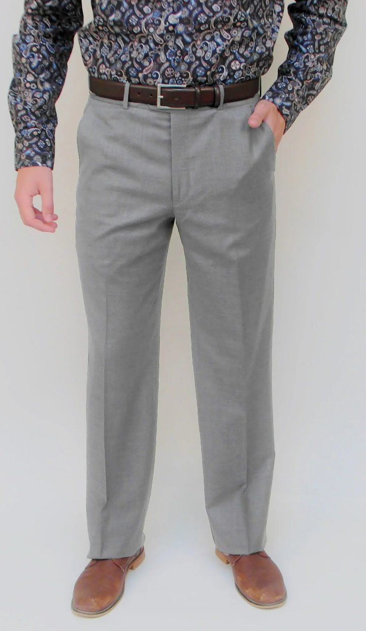 Wool Dress Pant - Classic Fit - Light Grey