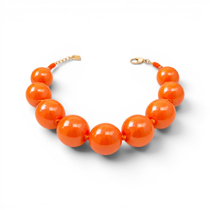 Lucy Orange Gumball Necklace