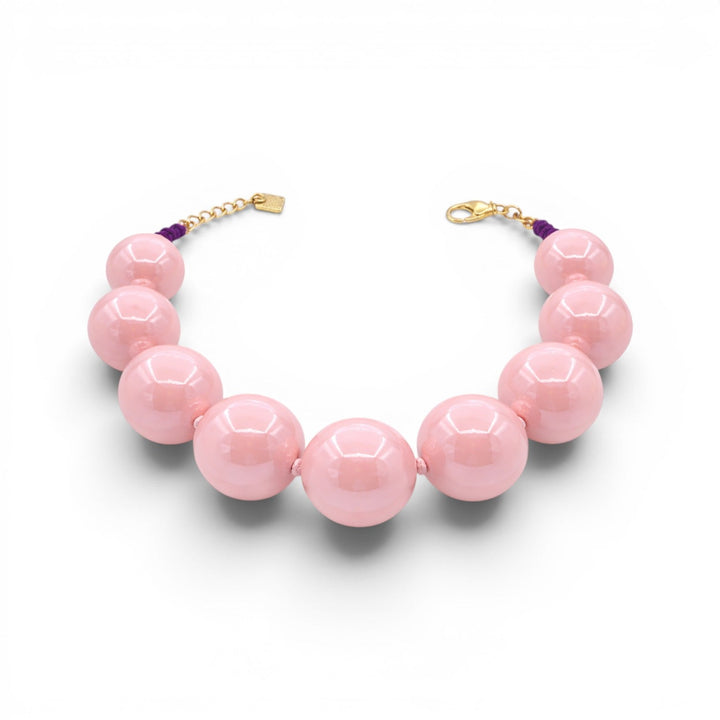 Lucy Pink Gumball Necklace