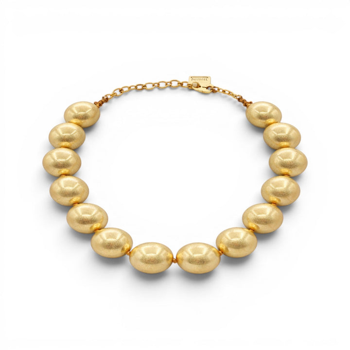 Lucy Worn Gold Gumball Necklace