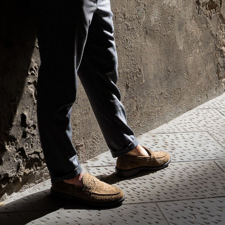 Men's Antelope Textured Suede Lug Centesimo