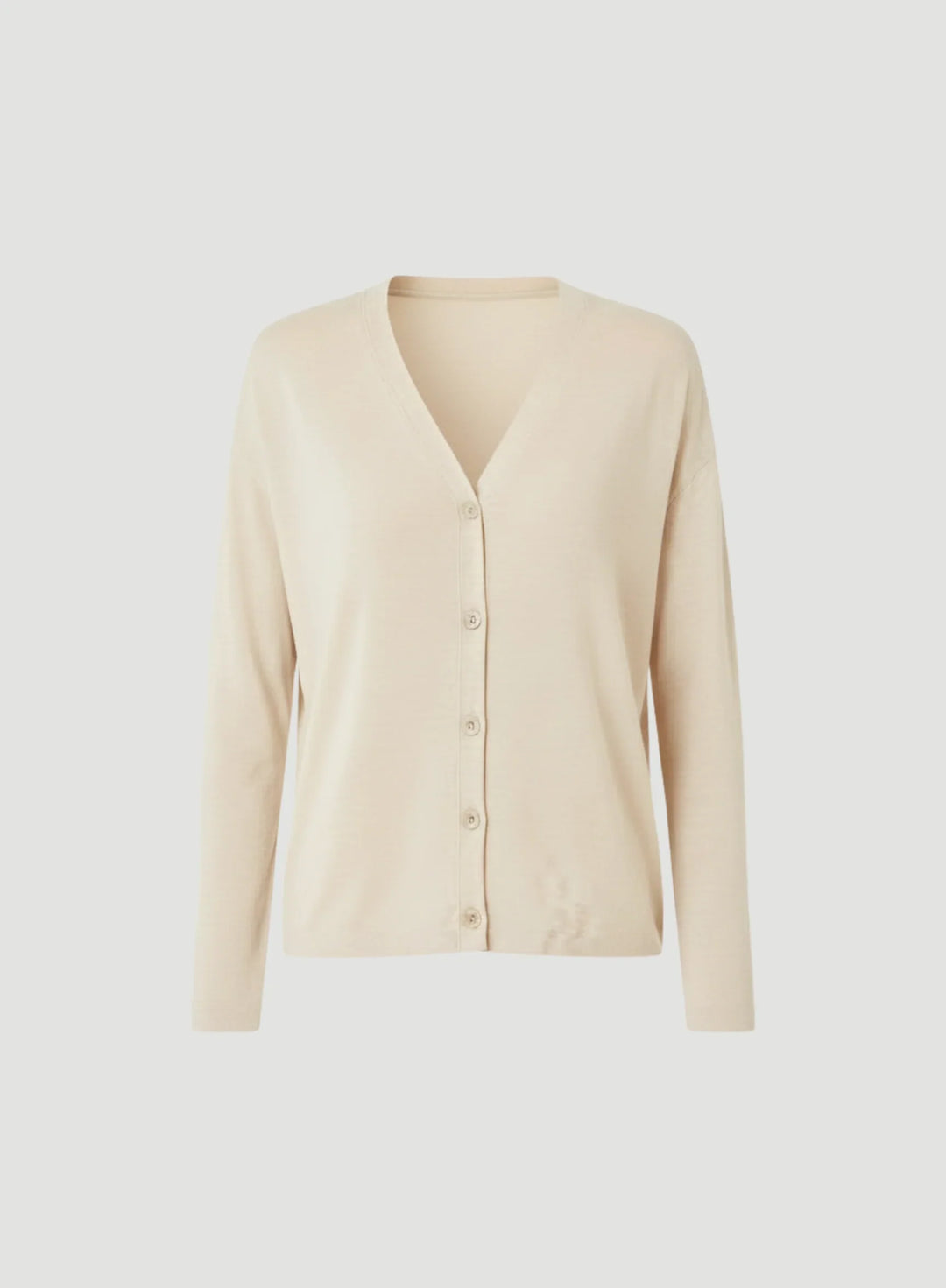 Soft Touch Semi Relaxed V-Neck Cardigan