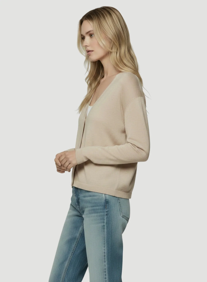 Soft Touch Semi Relaxed V-Neck Cardigan