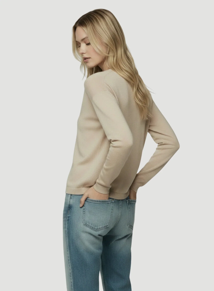 Soft Touch Semi Relaxed V-Neck Cardigan
