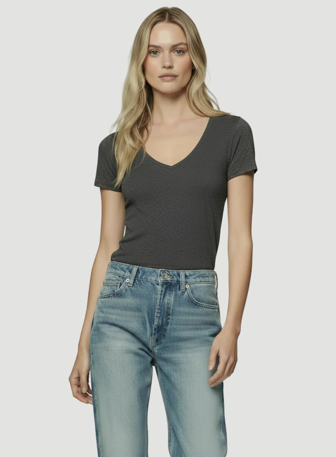 Soft Touch Short Sleeve V-Neck T-Shirt
