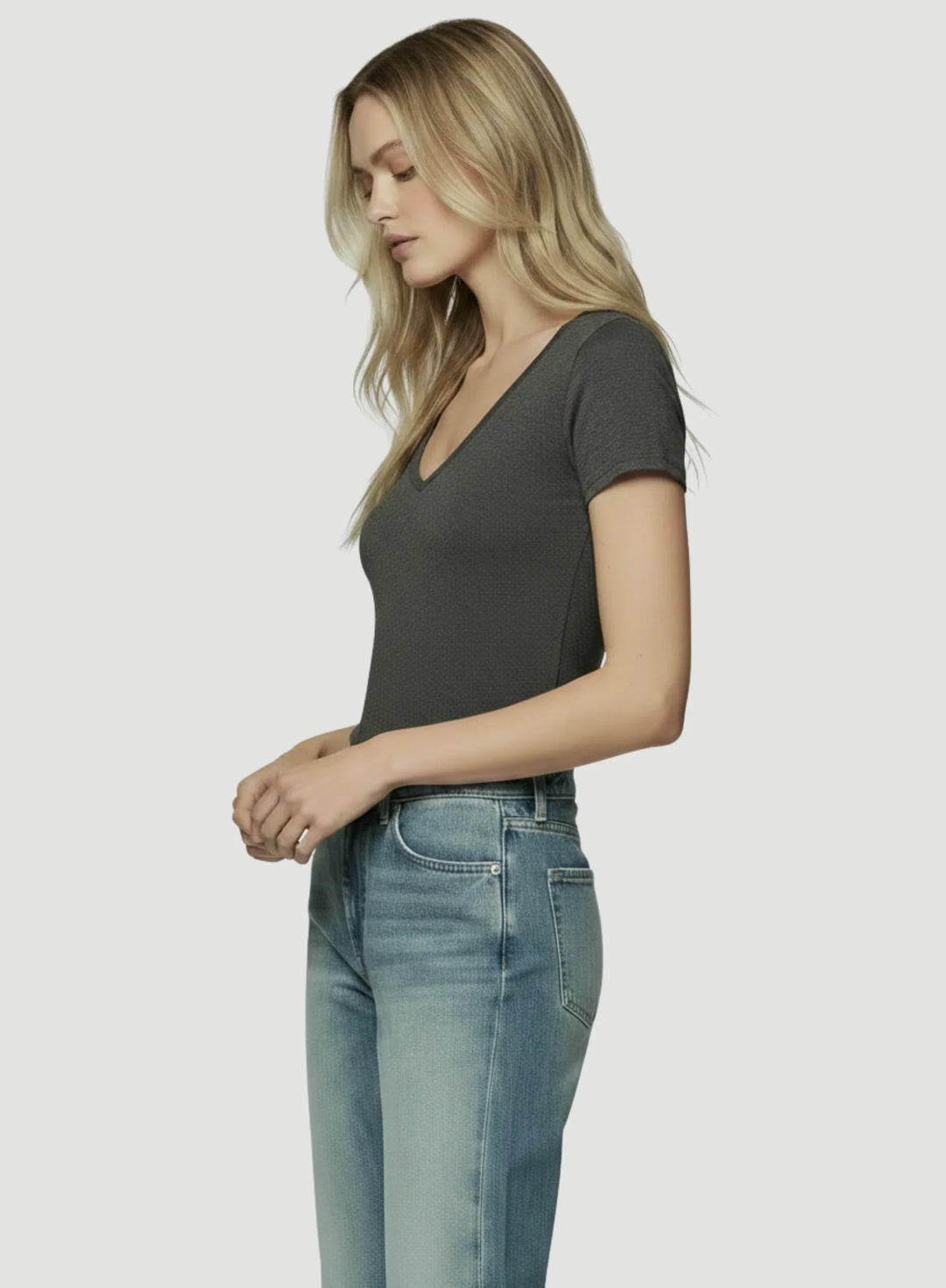 Soft Touch Short Sleeve V-Neck T-Shirt