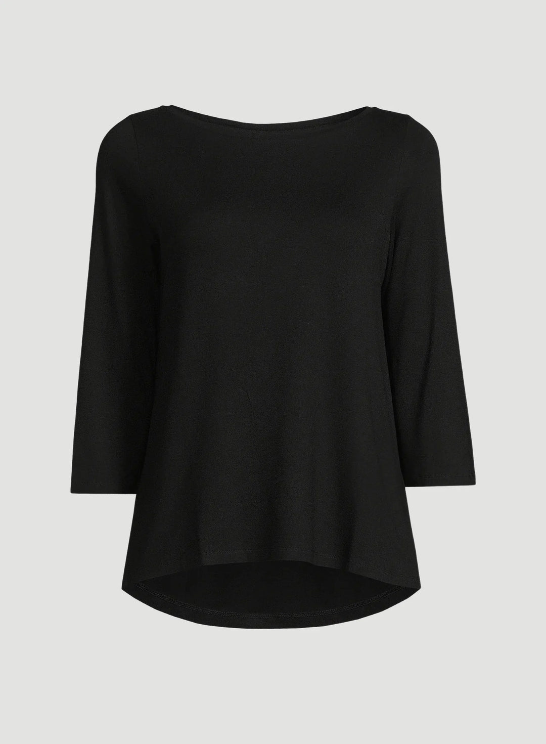 Soft Touch Three Quarter Sleeve Crewneck With Back Pleat T-Shirt - CREW 3/4 SLEEVE - Majestic Filatures North America