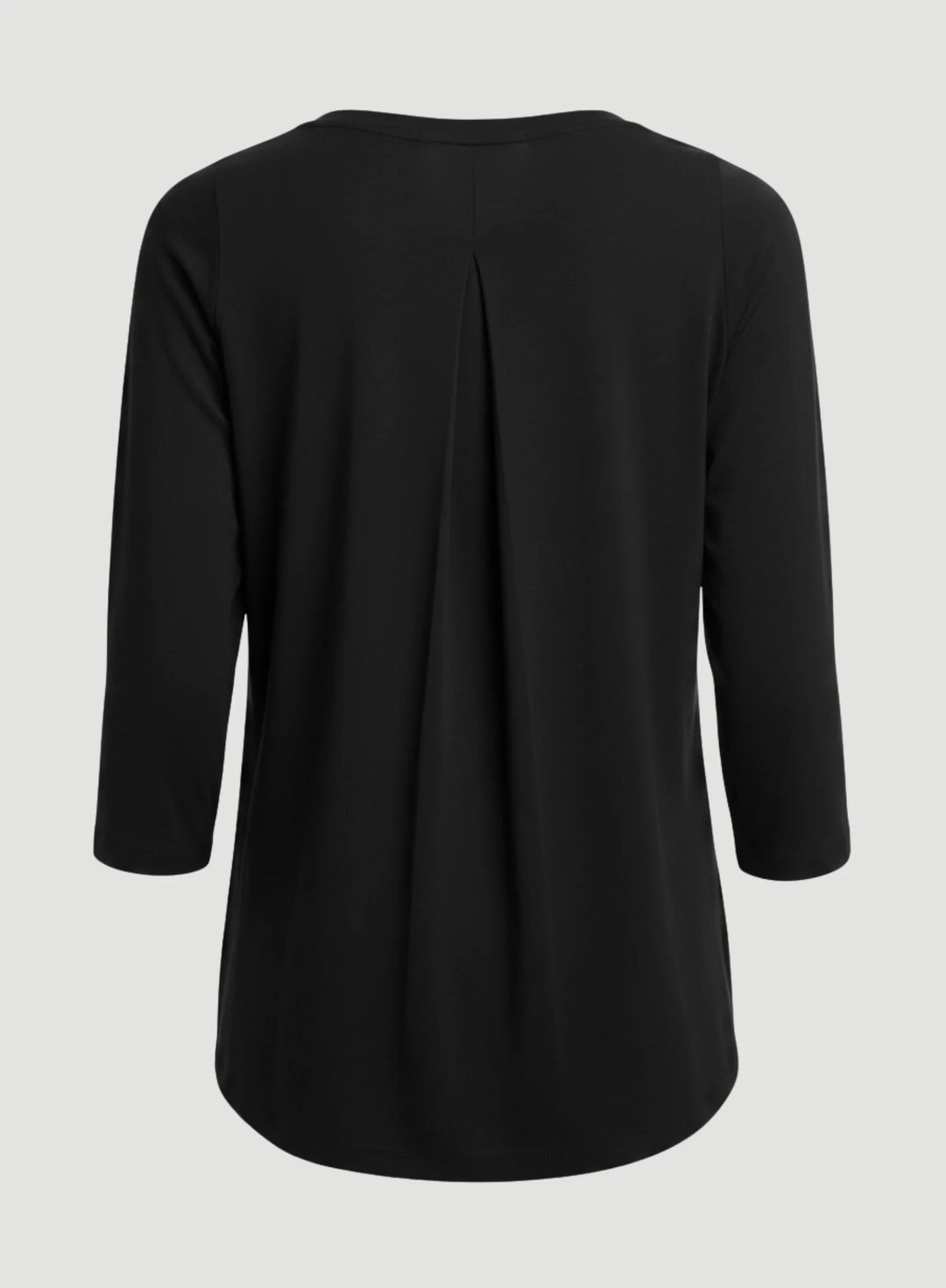 Soft Touch Three Quarter Sleeve Crewneck With Back Pleat T-Shirt - CREW 3/4 SLEEVE - Majestic Filatures North America