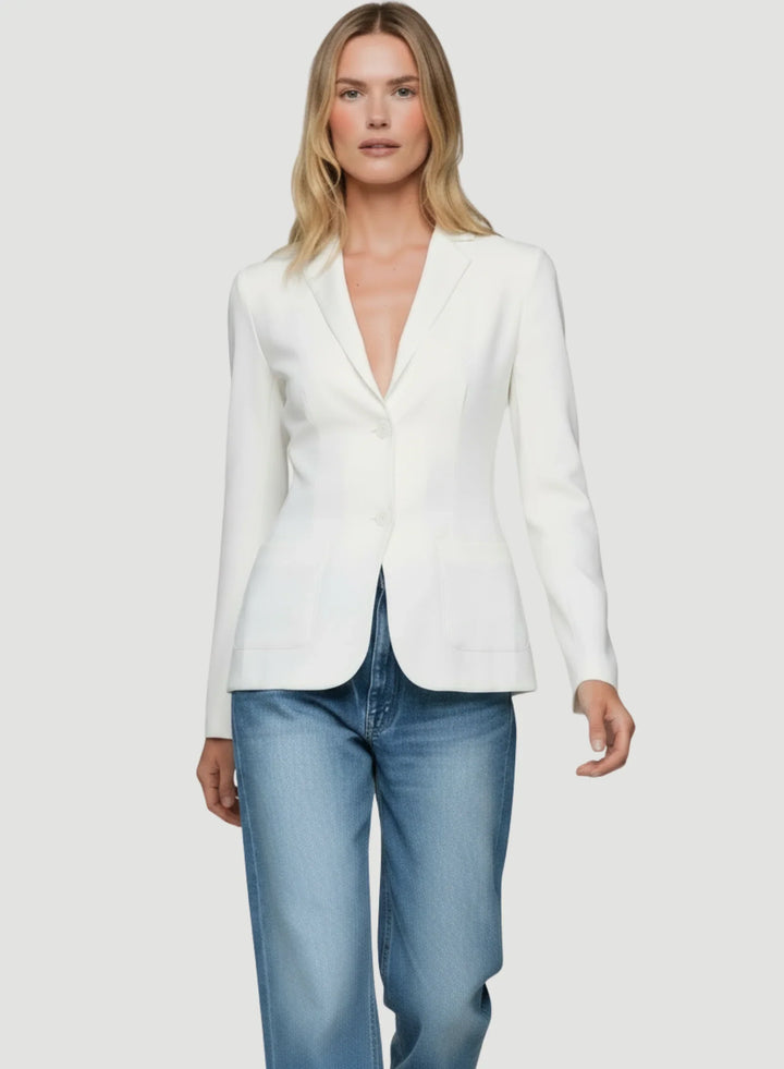 Soft Touch Two Button Blazer - JACKET - Majestic Filatures North America