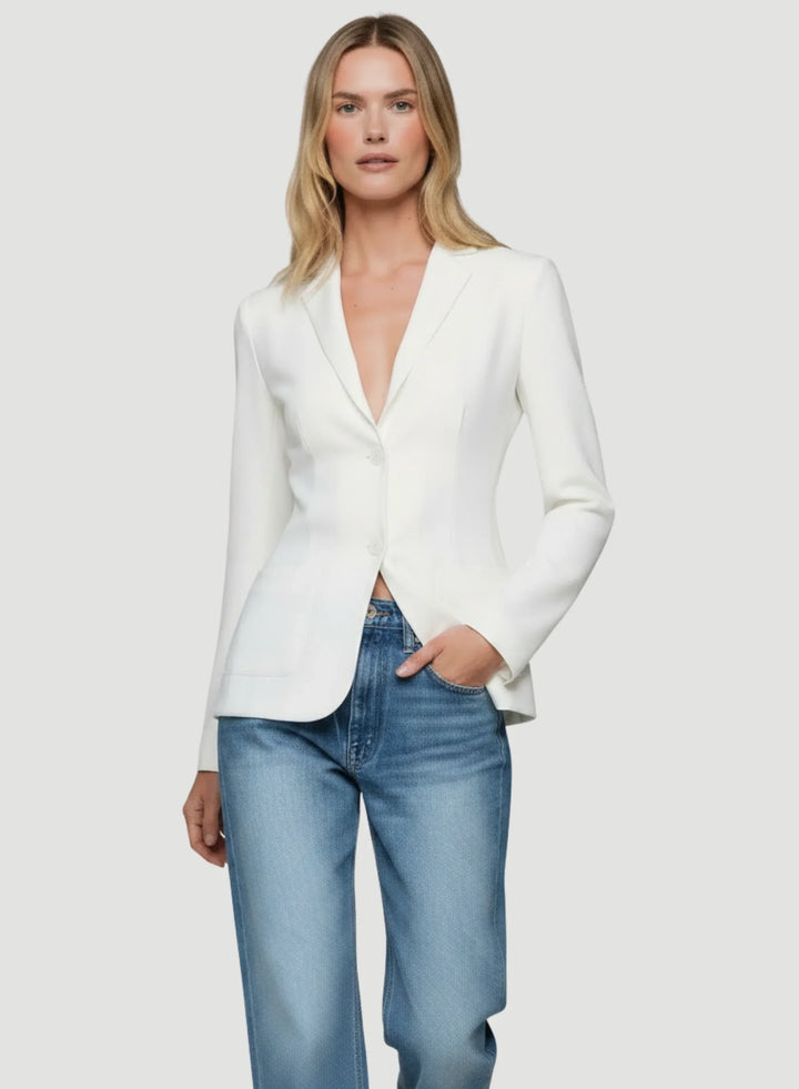 Soft Touch Two Button Blazer - JACKET - Majestic Filatures North America