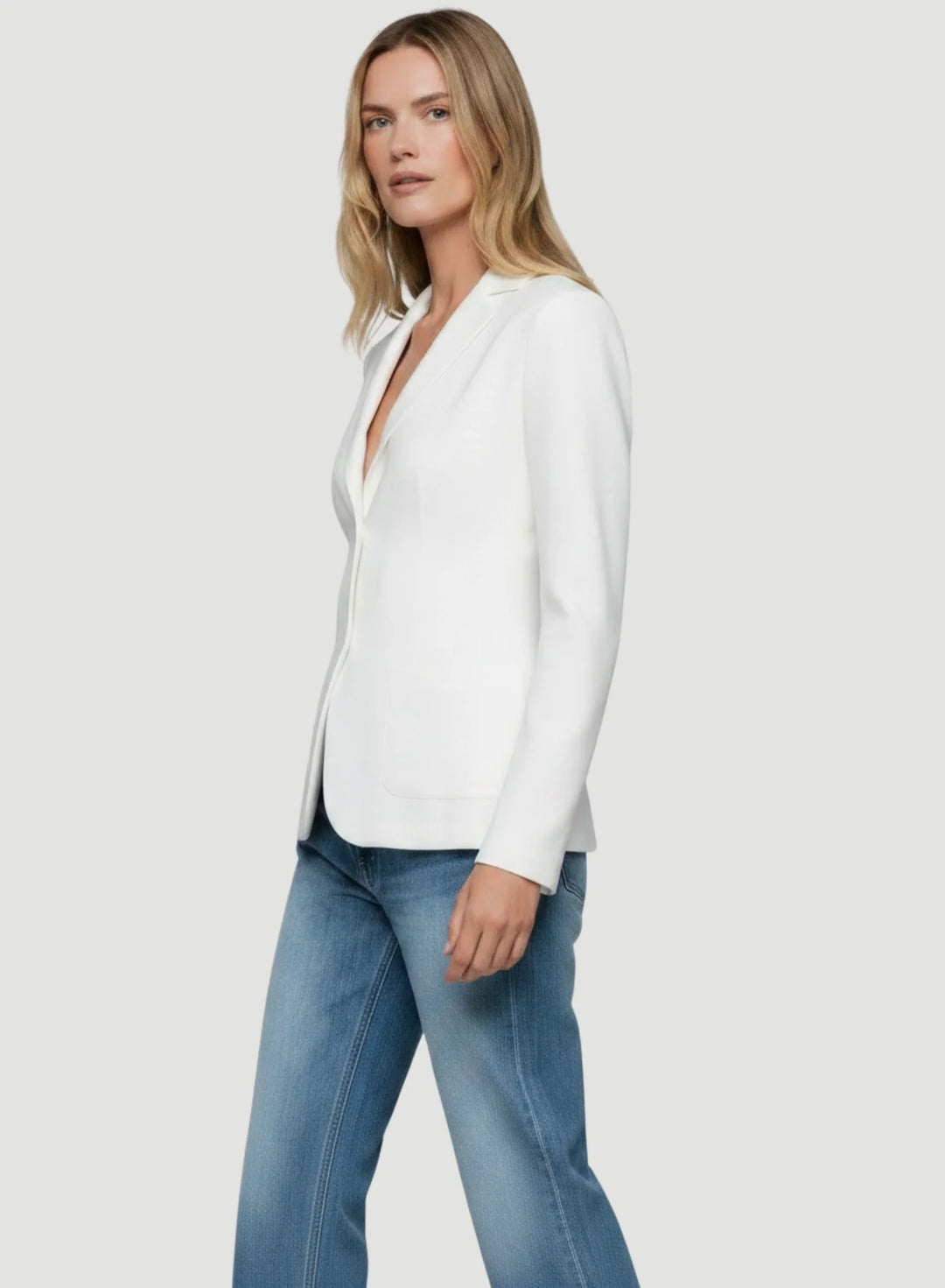 Soft Touch Two Button Blazer - JACKET - Majestic Filatures North America
