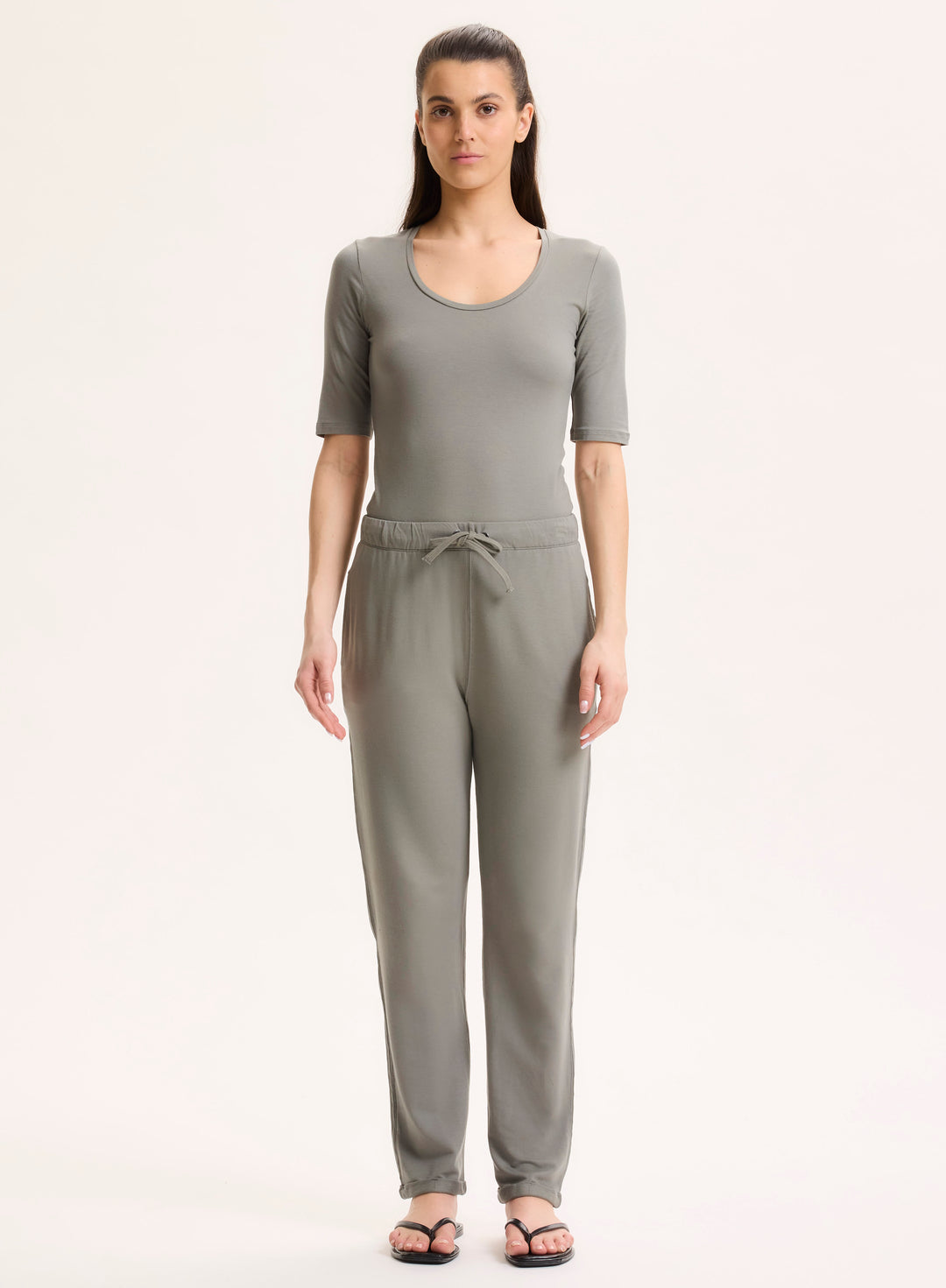 Cropped Trouser - Kaki Army