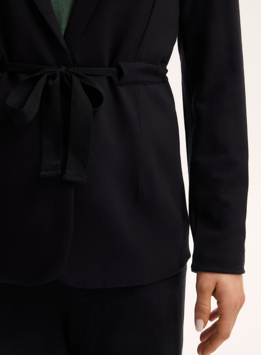 Long Sleeve French Terry Jacket - Marine