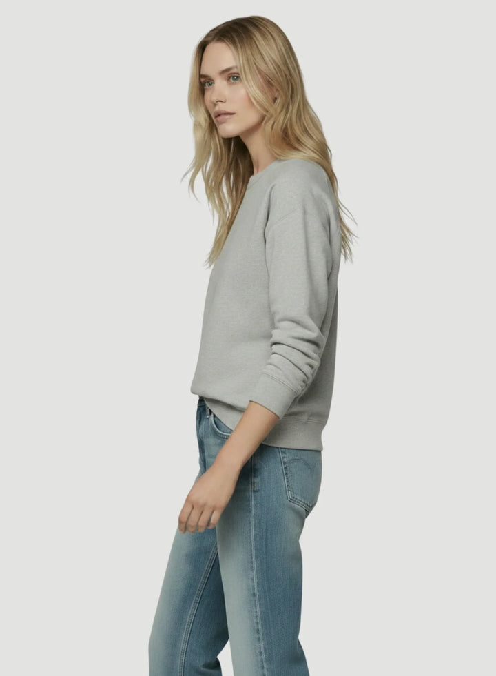 French Terry Semi Relaxed Long Sleeve Crewneck