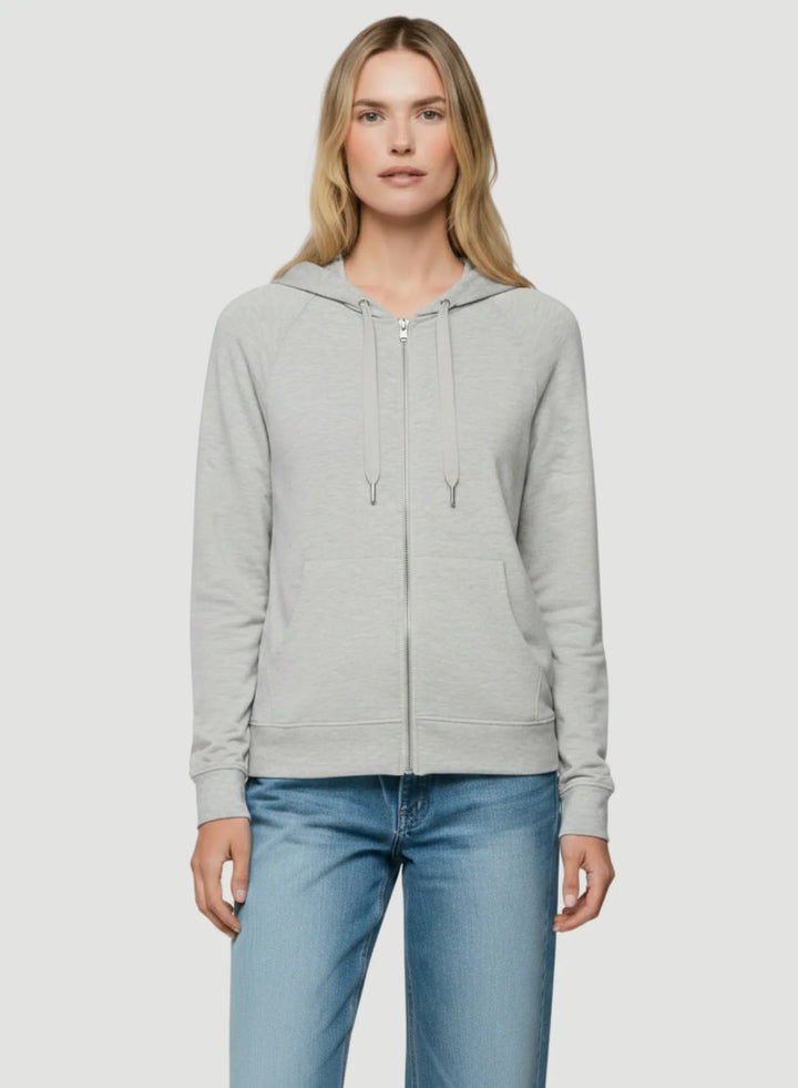 French Terry Looped Interior Zip Front Hoodie - CREWNECK L/S - Majestic Filatures North America