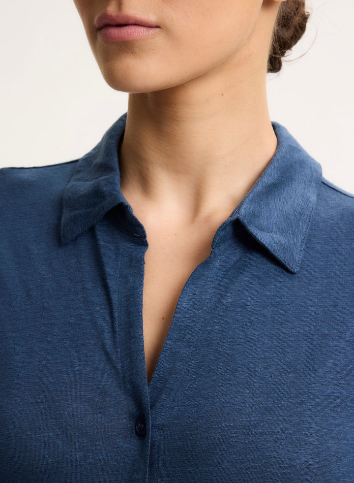 Linen 3/4 Sleeves Shirt